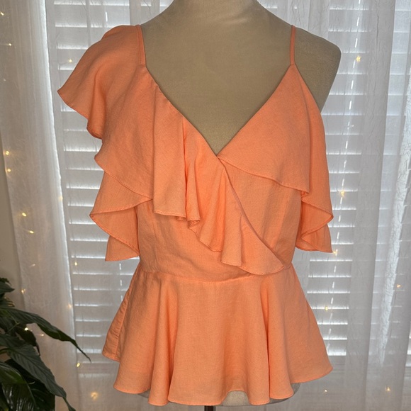vestique Tops - Vestique Peach Layered Blouse